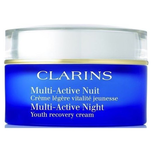 Clarins Multi Active Night Cream Combination Skin 50ml W Krem do twarzy perfumy-perfumeria-pl niebieski krem nawilżający