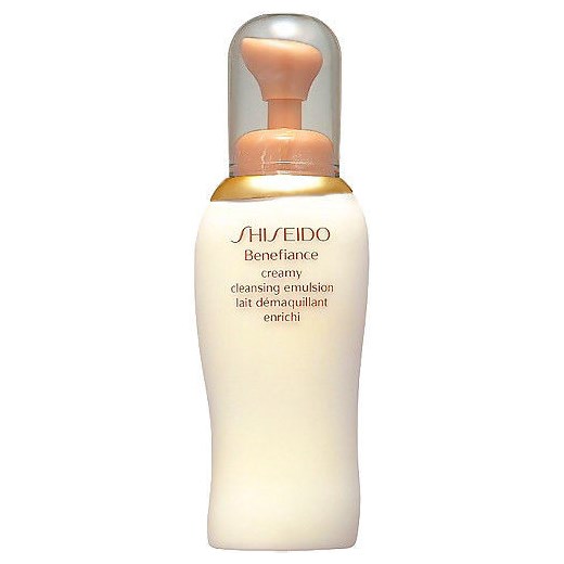 Shiseido BENEFIANCE Creamy Cleansing Emulsion 200ml W Mleczko demakijaż perfumy-perfumeria-pl bezowy krem nawilżający