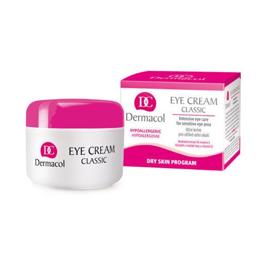 Dermacol Eye Cream Classic-Intensive Eye Care 50ml W Krem pod oczy Do skóry wrażliwej perfumy-perfumeria-pl rozowy krem nawilżający