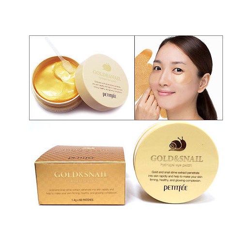 Petitfee Gold & Snail Hydrogel eye patch 60 szt Petitfee larose