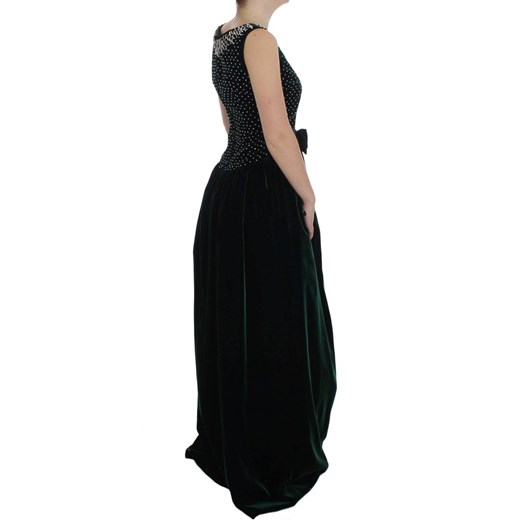 Velvet Crystal Long Maxi Dress Dolce & Gabbana XS okazja showroom.pl