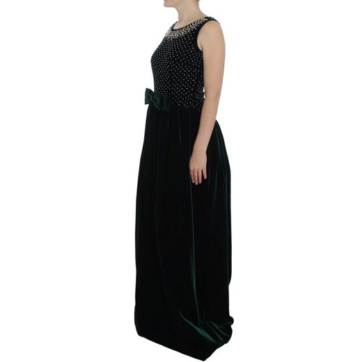 Velvet Crystal Long Maxi Dress Dolce & Gabbana XS showroom.pl promocyjna cena