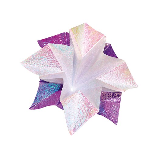 Kolorowy papier iryzacyjny (50 szt.) - 14 x 14 cm Folia Paper onesize Limango Polska