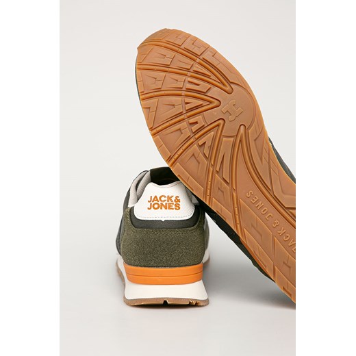 Buty sportowe męskie Jack & Jones ze skóry ekologicznej sznurowane 