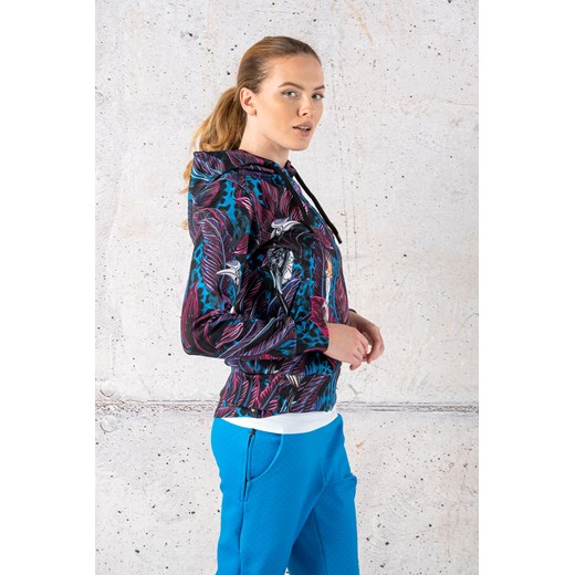 Kurtka damska Nessi Sportswear w abstrakcyjne wzory krótka 