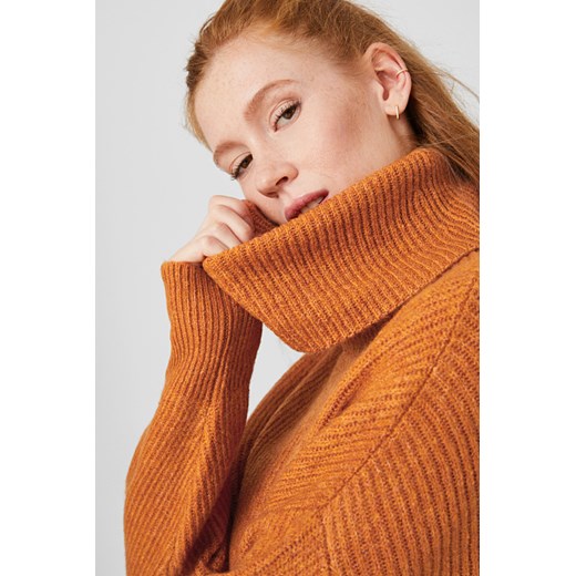 C&A Sweter z golfem, Beżowy, Rozmiar: XS Clockhouse XS C&A