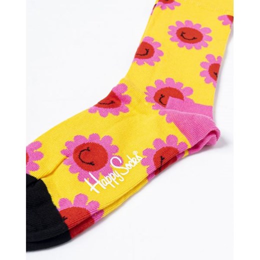 Happy Socks Bielizna Mężczyzna - SMILEY FLOWER SOCK - Żółty Happy Socks 36-40 Italian Collection Worldwide