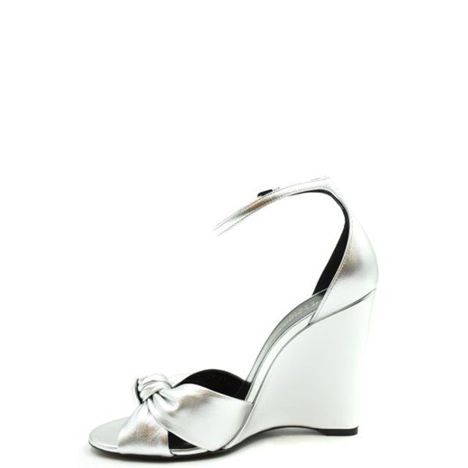 Saint Laurent Kobieta Sandals -  - Srebrny Saint Laurent 38 Italian Collection Worldwide