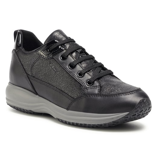 Sneakersy GEOX - D Happy A D0462A 0CF85 C9999 Black Geox 39.5 eobuwie.pl