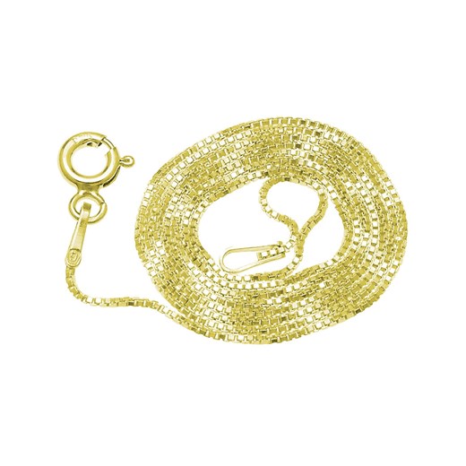 Srebrny łańcuszek splot wenecjana - 24k złocenie Lian Art Lian Art