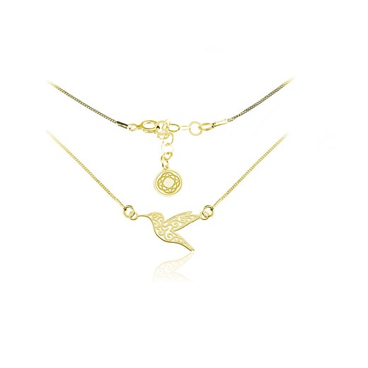 Srebrny naszyjnik koliber - 24k złocenie Lian Art Lian Art