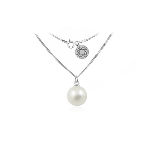 Srebrny naszyjnik z perłą Swarovski® - rodowany Lian Art Lian Art