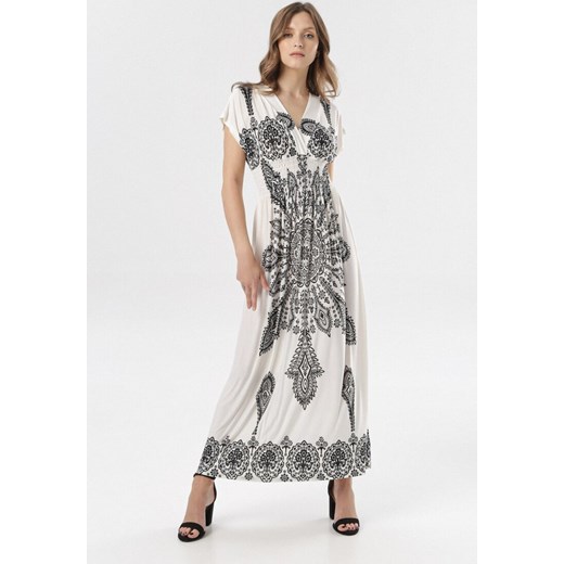 Biała Sukienka Khryseis ze sklepu Born2be Odzież w kategorii Sukienki - zdjęcie 95865118