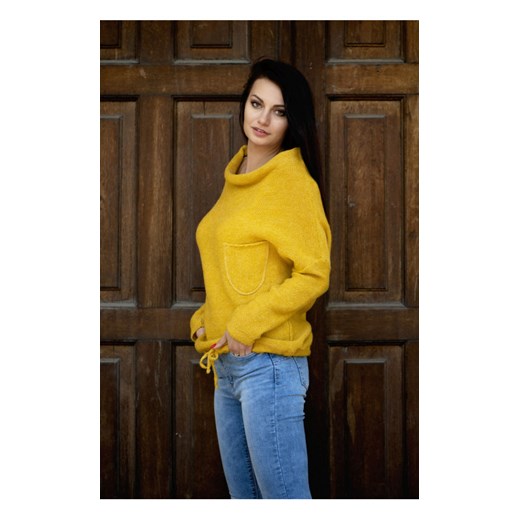 Sweter nietoperz Kati, miodowy ONESIZE butik-choice