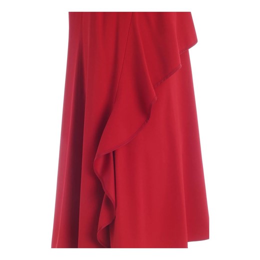 Sukienka Red Valentino czerwona mini elegancka na wesele bez rękawów 