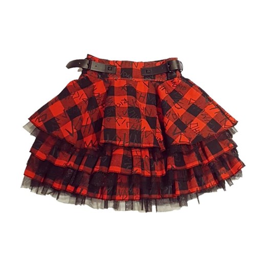 FLOUNCE SKIRT WITH TULLE AND LOGO SQUARES Richmond 6y showroom.pl
