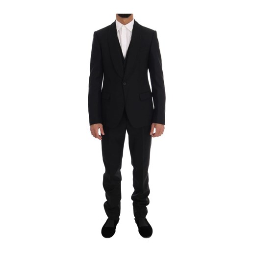 Wool One Button Slim Fit Suit Dolce & Gabbana M showroom.pl wyprzedaż