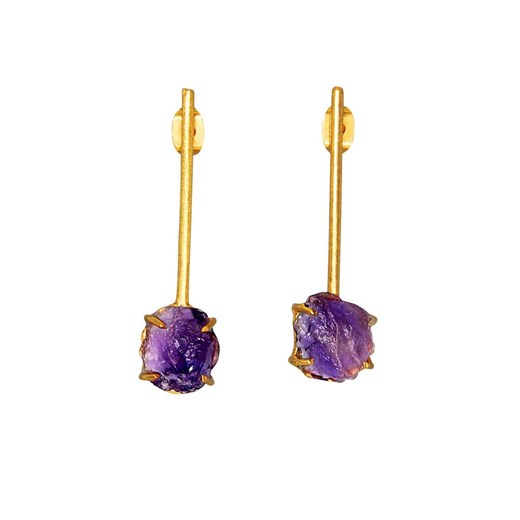 Purple Amethyst Candy Earrings Dinari Jewels ONESIZE showroom.pl