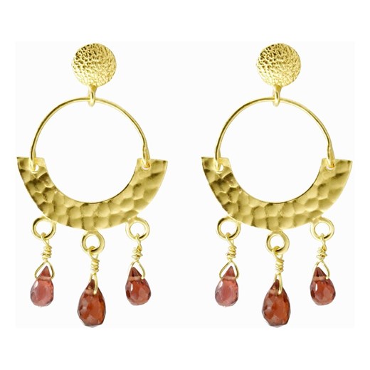 Garnet Etno Earrings Dinari Jewels ONESIZE showroom.pl