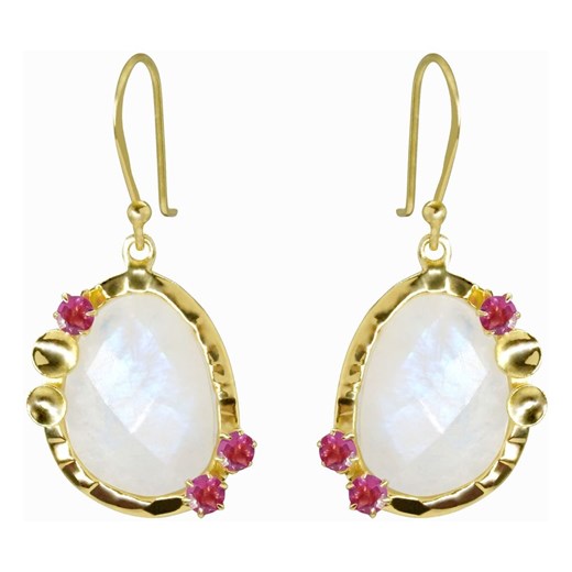 Mona Moonstone Earrings Dinari Jewels ONESIZE showroom.pl