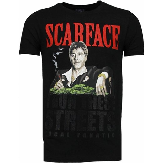 Scarface Boss - Rhinestone T-shirt Local Fanatic XL wyprzedaż showroom.pl