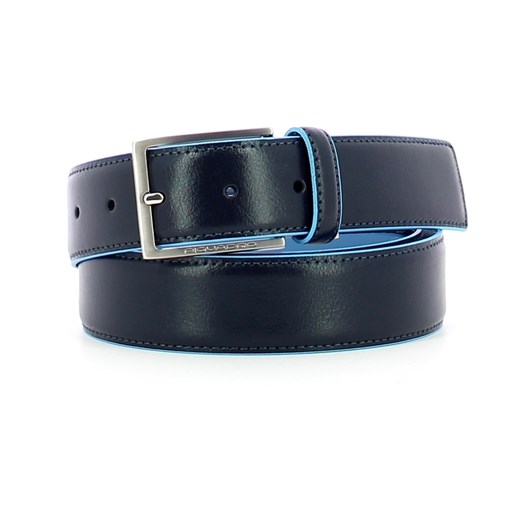 35 mm belt in Bue Square leather Piquadro ONESIZE promocyjna cena showroom.pl