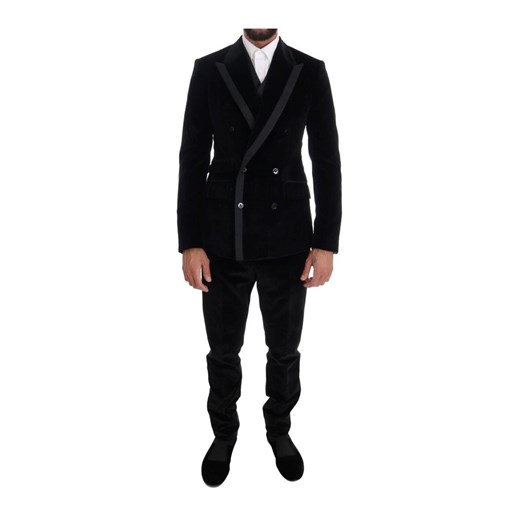 Velvet Slim Double Breasted Suit Dolce & Gabbana M showroom.pl okazja