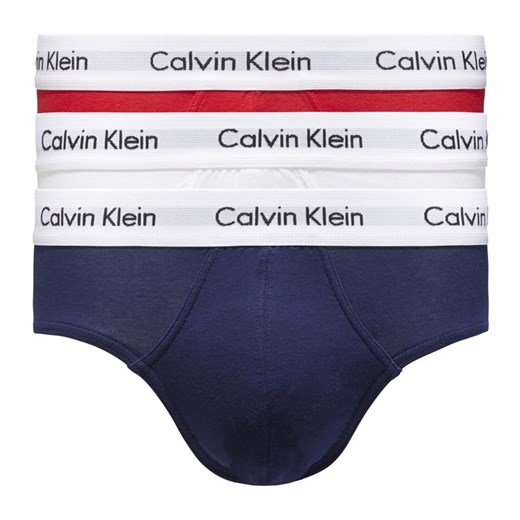 CALVIN KLEIN 0000U2661G BRIEF 3 PACK UNDERWEAR Men 1 Red, 1 Blue, 1 White Calvin Klein M okazyjna cena showroom.pl