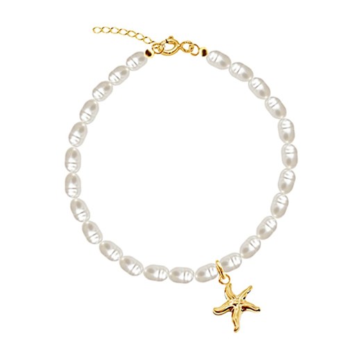 Pearl & Starfish Anklet Stag Jewels ONESIZE showroom.pl