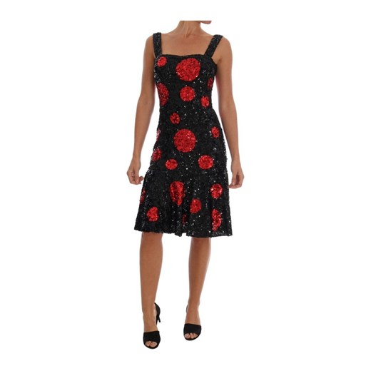Polka Sequined Shift Dress Dolce & Gabbana S promocja showroom.pl