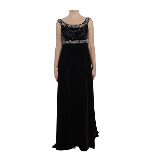 Velvet Crystal Sheath Gown Dress Dolce & Gabbana S okazja showroom.pl