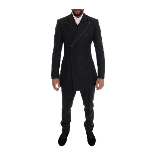 Wool Double Breasted 3 Piece Suit Dolce & Gabbana S promocja showroom.pl