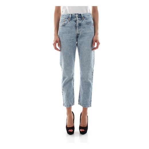 LEVIS 36200 0074 - 501 CROP L.28 JEANS Women DENIM LIGHT BLUE W29 showroom.pl