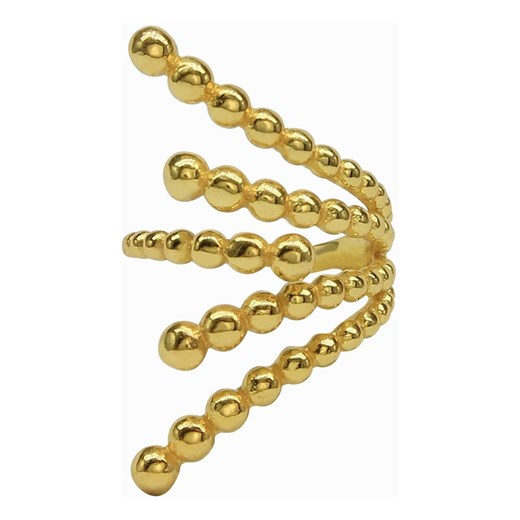 Dotted Gold Snake Ring Dinari Jewels ONESIZE showroom.pl