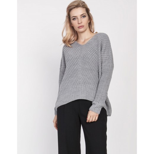 Sweter o asymetrycznym kroju swe191 mkm, swe124 Lanti S/M showroom.pl