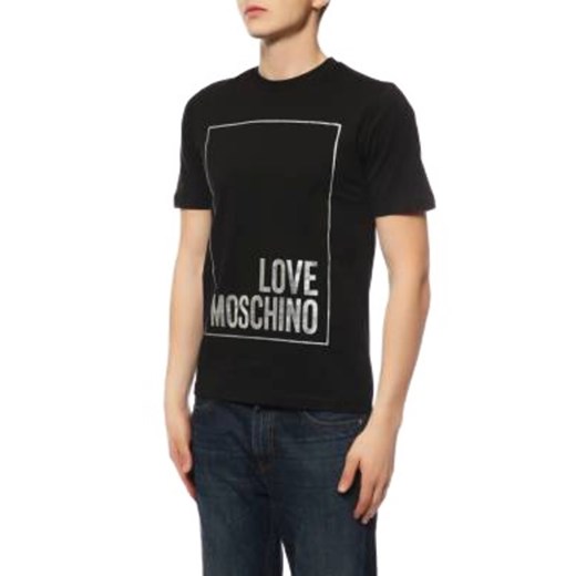 T-shirt with brand logo Love Moschino M wyprzedaż showroom.pl