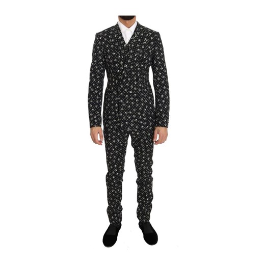 Skull Print Slim Fit 3 Piece Suit Dolce & Gabbana XS okazyjna cena showroom.pl