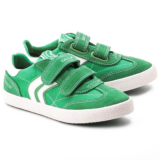 Junior Kiwi - Zielone Canvasowe Półbuty Dziecięce - J42A7A 01022 C3000 mivo zielony buty na lato