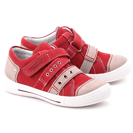 Tensy - Czerwone Nubukowe Półbuty Dziecięce - 2-00100-71 mivo czerwony buty na lato