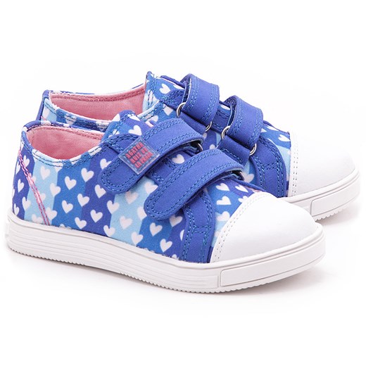 Zapato - Niebieskie Canvasowe Półbuty Dziecięce - 142927 mivo niebieski buty na lato