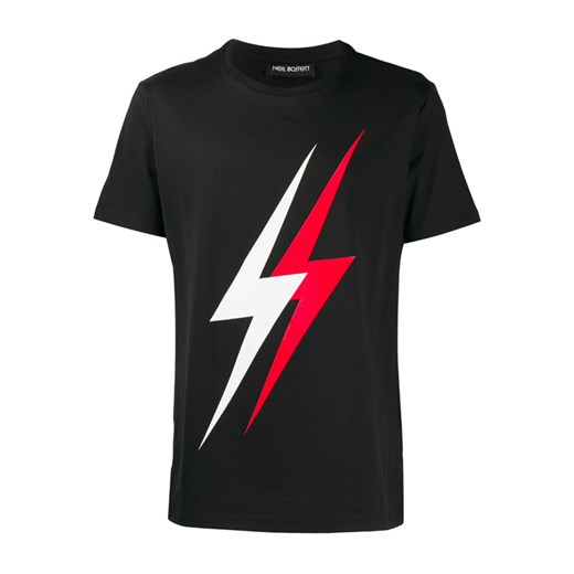 short sleeve t-shirt crew neckline jumper double thunder slim fit Neil Barrett M showroom.pl