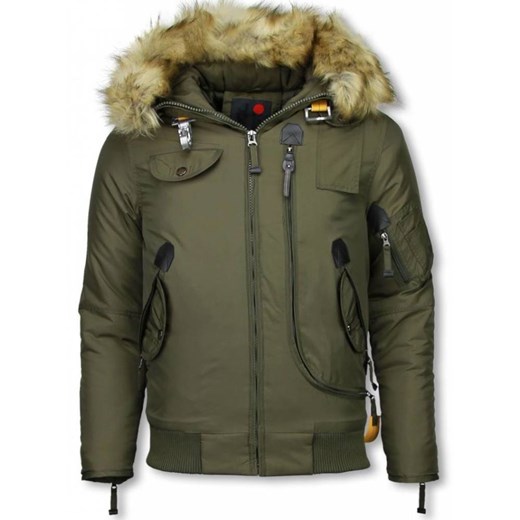 Men's Winterjacket Short - Artificial collar - Pilot Jack Gobi Eco Just Key XL wyprzedaż showroom.pl