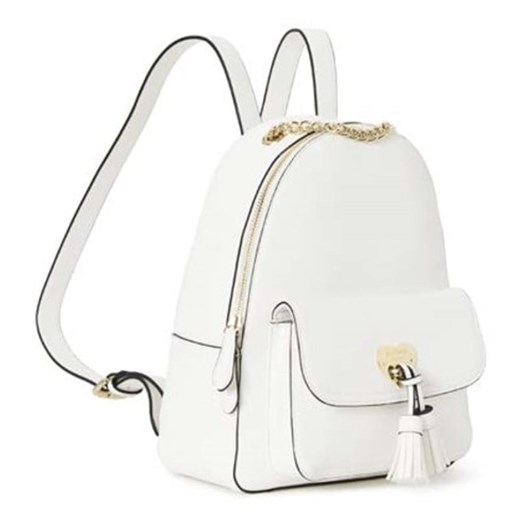 Faux leather zip backpack with tassels Twinset ONESIZE showroom.pl