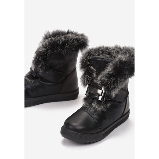 Buty zimowe dziecięce Multu bez wzorów śniegowce 