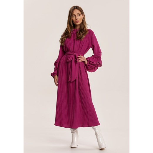 Fioletowa Sukienka Zarintarish Renee M/L promocyjna cena Renee odzież