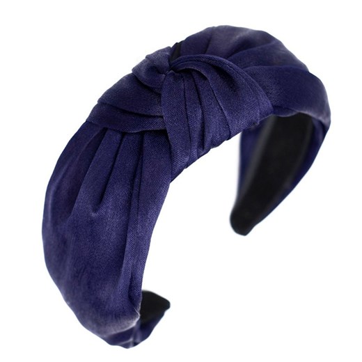 OPASKA z węzłem SATYNOWA granatowa SZEROKA turban Miss Glow uniw iloko.pl
