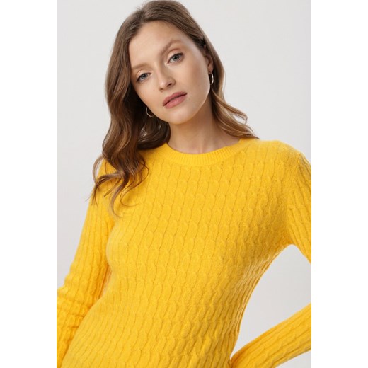 Żółty Sweter Helidia Born2be L/XL Born2be Odzież