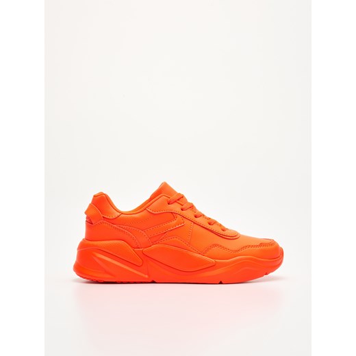 Cropp - Neonowe sneakersy - Czerwony Cropp 39 Cropp