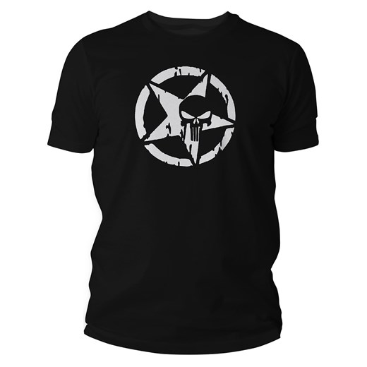 Koszulka T-Shirt TigerWood Punisher Military - czarna Tigerwood XL Military.pl