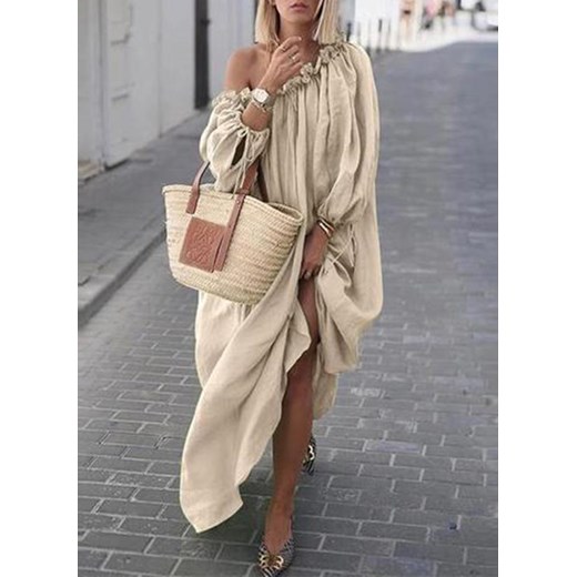 100980-BEIGE (S) Sukienka M promocja sandbella
